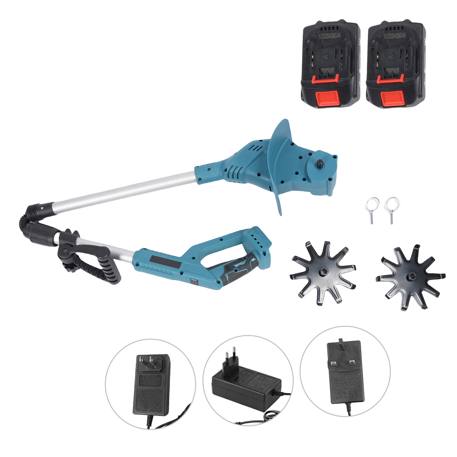Farming Equipment For Agriculture - 21V Electric Cultivator Cordless Tiller 330RPM